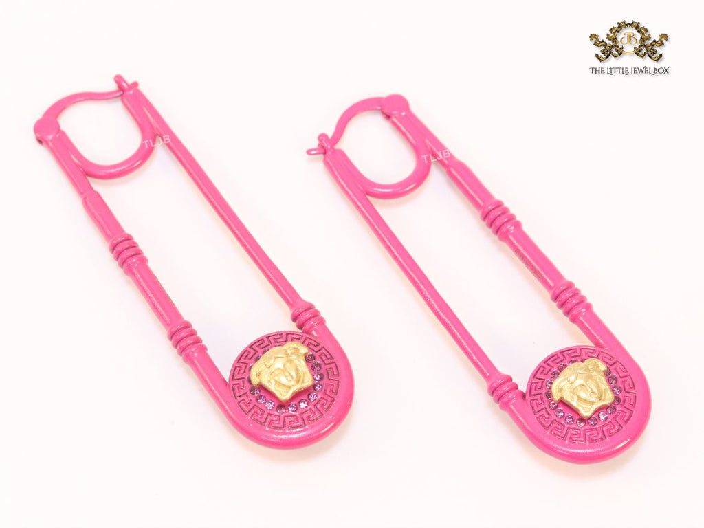Pink medusa dangles
