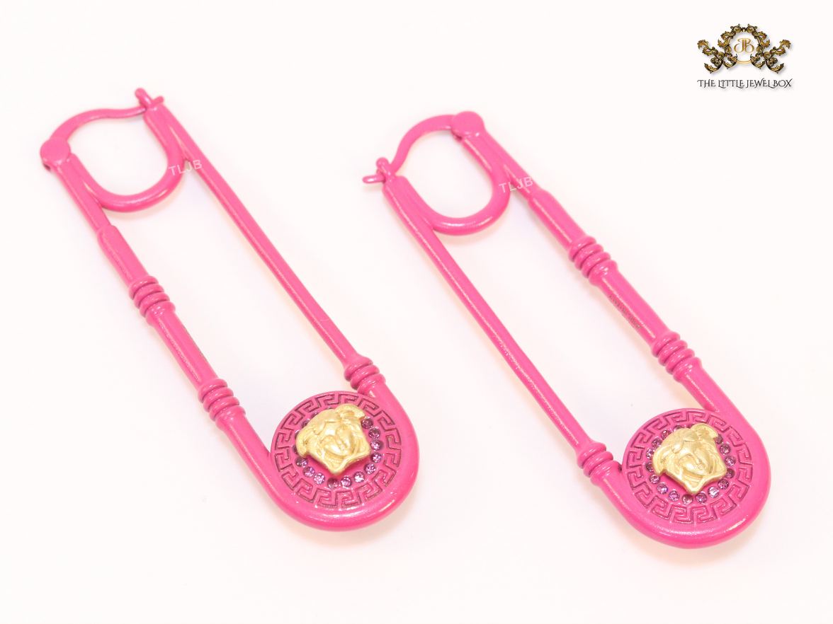 Pink medusa dangles