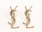 Rustic alphabet studs -  Y S L