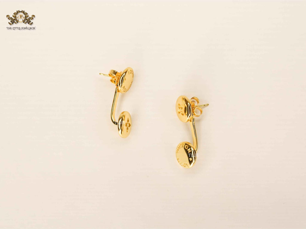 Alphabet L&V Golden Orbit Studs