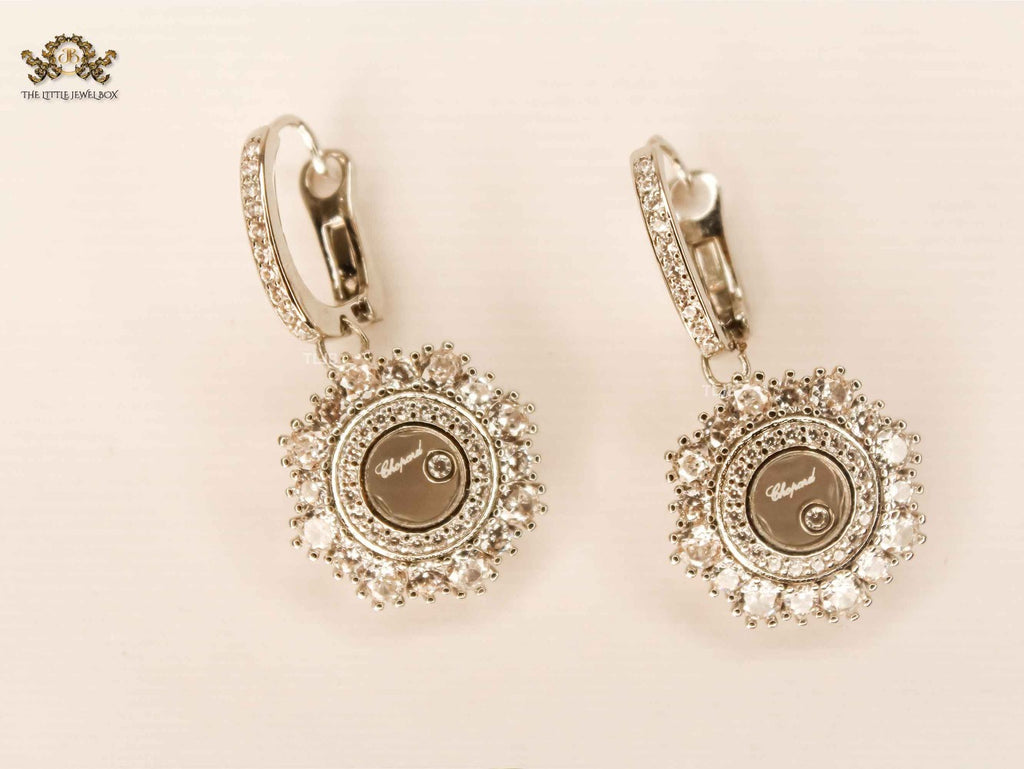 Alphabet CHPD Radiant Platinum Bloom Earrings