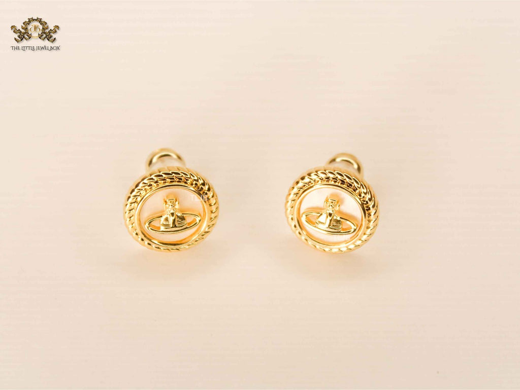 Alphabet VW Celestial Crest Studs