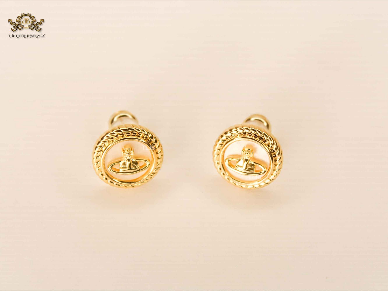 Alphabet VW Celestial Crest Studs