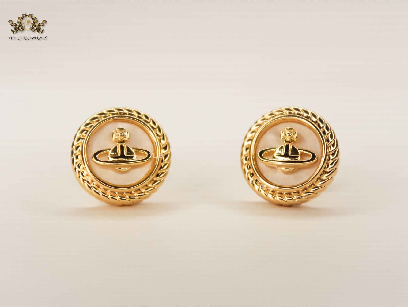 Alphabet VW Celestial Crest Studs