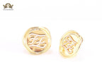 Double F studs with CZ