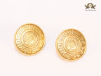 Round medusa embossed studs