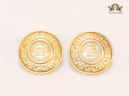 Round medusa embossed studs