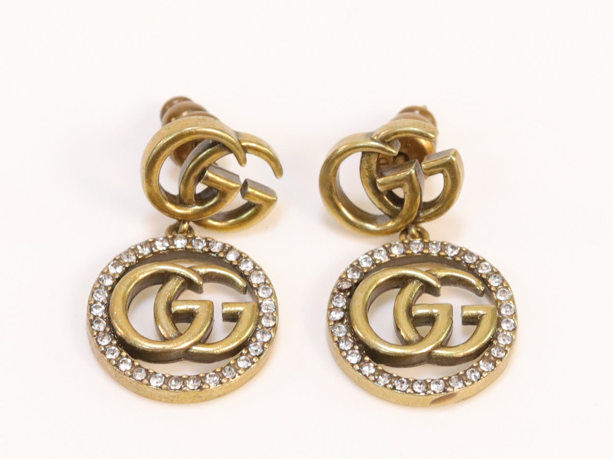 Rustic double G drops