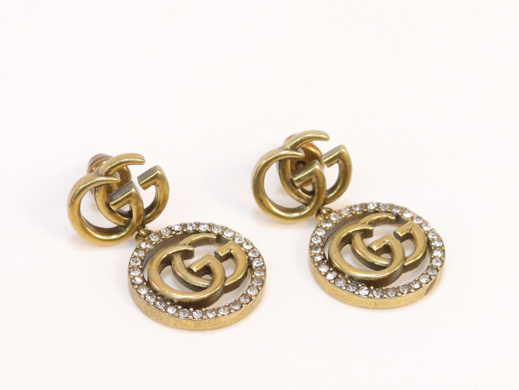 Rustic double G drops