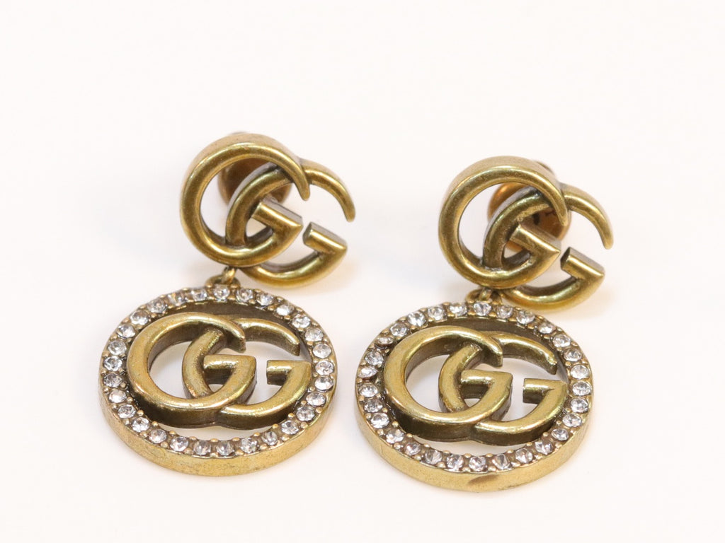 Rustic double G drops