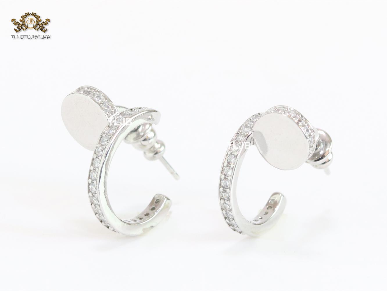 Platinum screw hoops