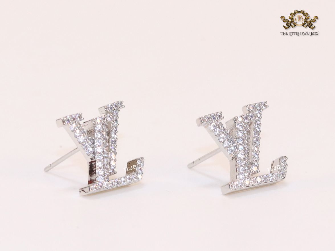 Alphabet L platinum CZ