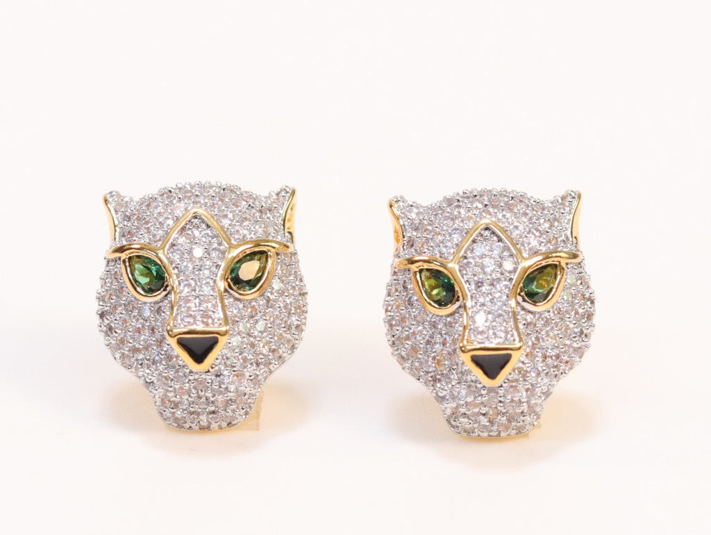 Gold Panther studs