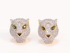 Gold Panther studs