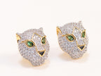 Gold Panther studs
