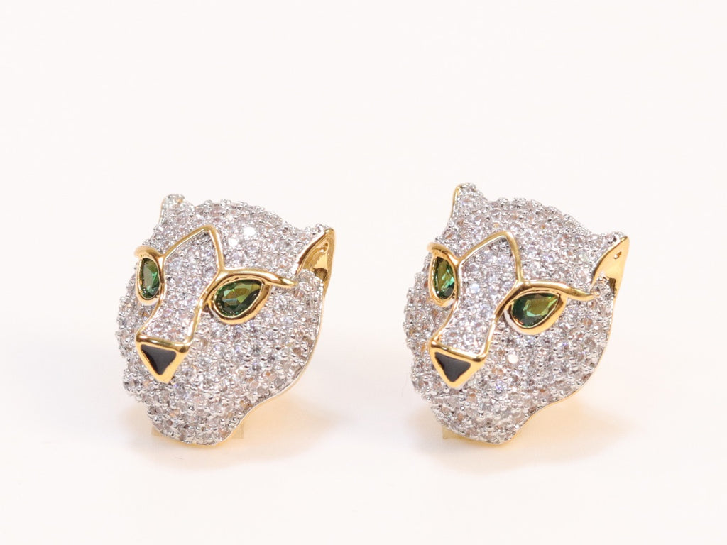 Gold Panther studs