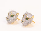 Gold Panther studs