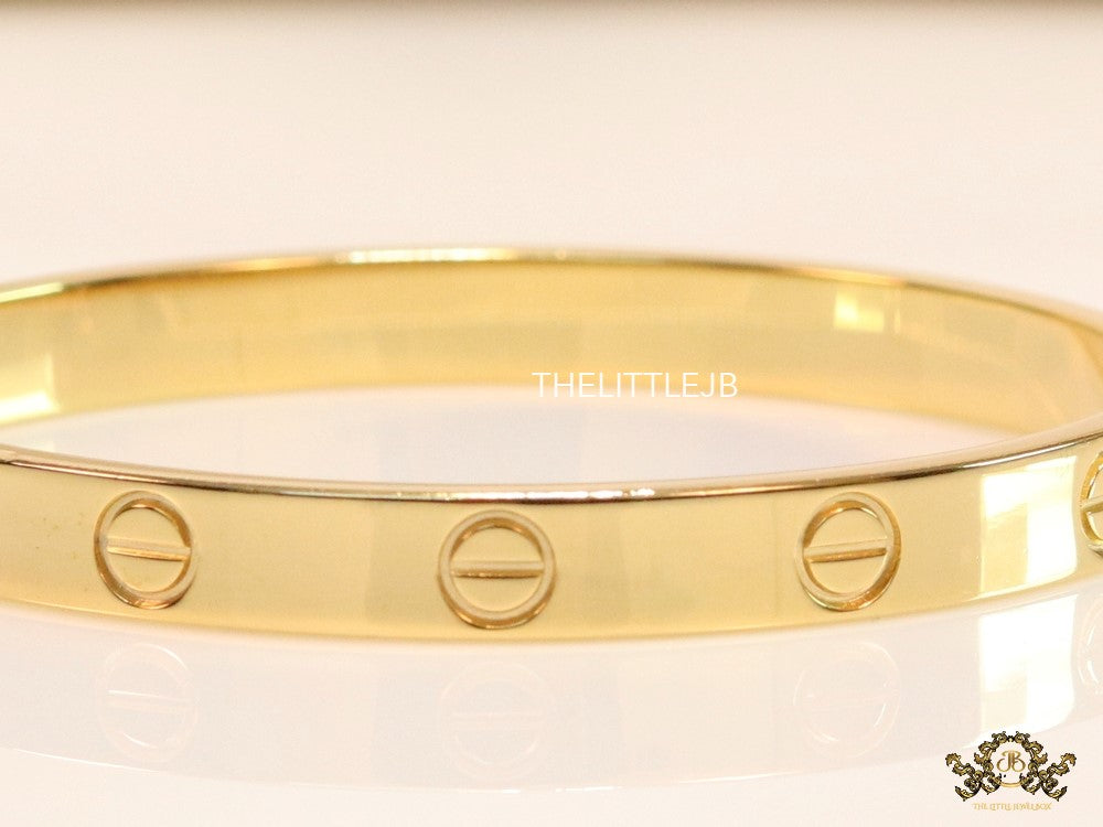 Men's gold all screws oval shaped openable bracelets