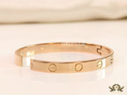 Men's gold all screws oval shaped openable bracelets
