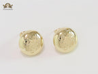 Alphabet L small gold studs