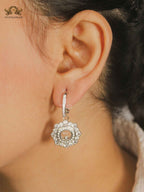 Alphabet CHPD Radiant Platinum Bloom Earrings