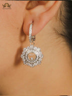 Alphabet CHPD Radiant Platinum Bloom Earrings