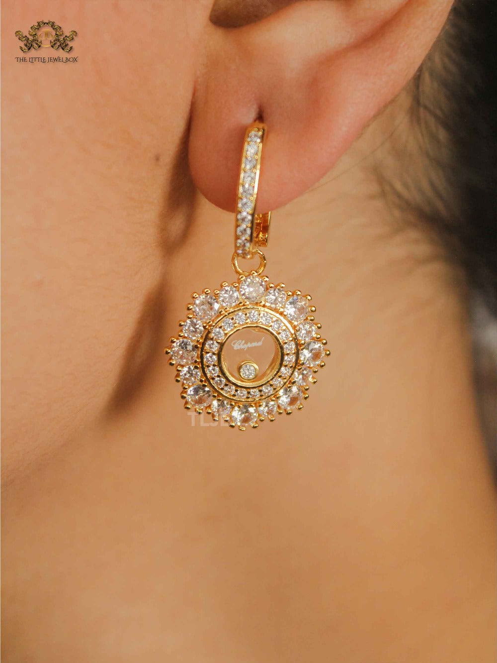 Alphabet CHPD Radiant Gold Bloom Earrings CHPD