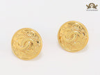 Double C textured round studs