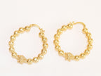 Medusa and gold ball Hoops