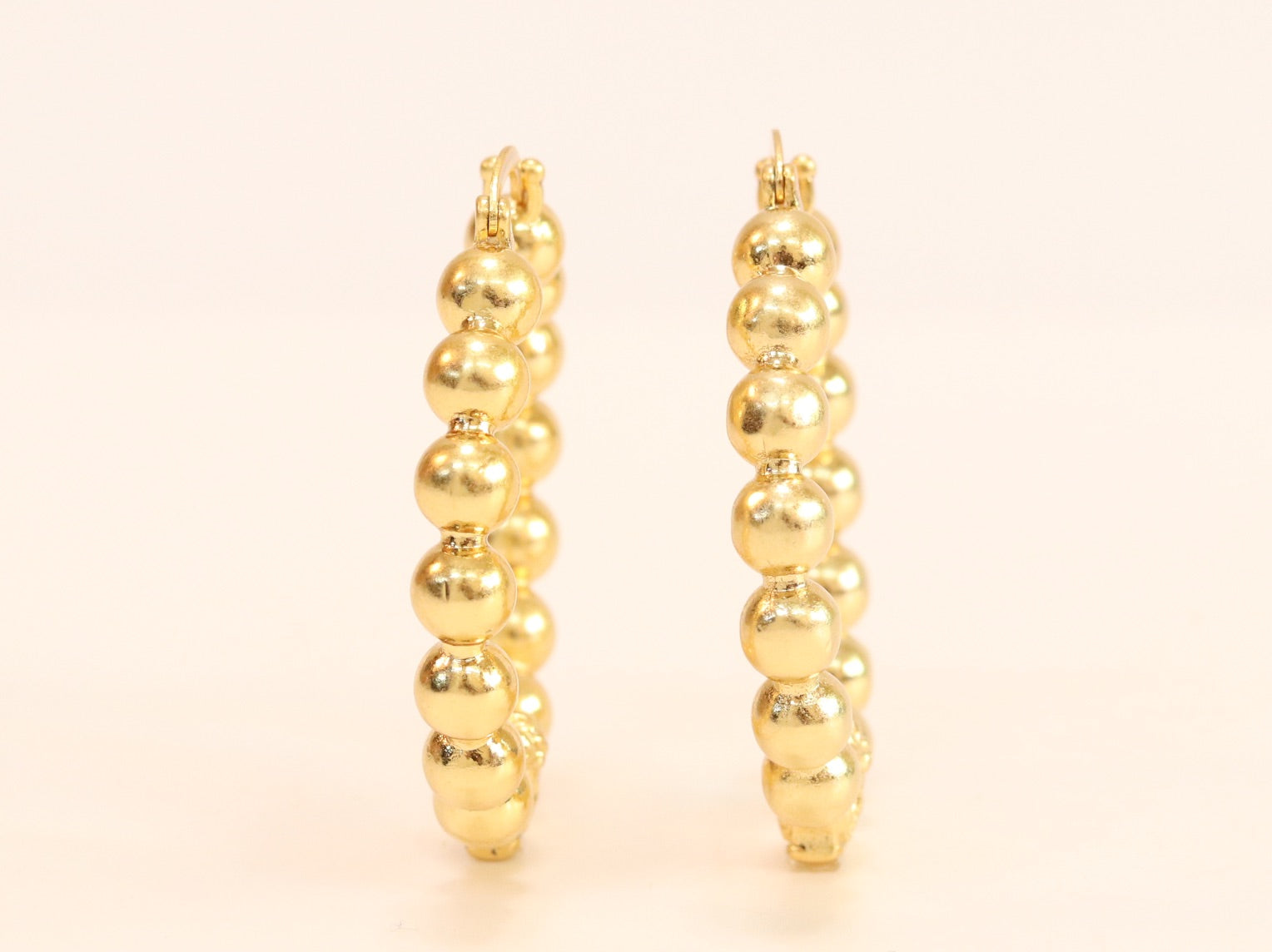 Medusa and gold ball Hoops