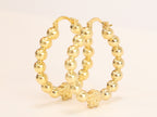 Medusa and gold ball Hoops