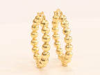 Medusa and gold ball Hoops