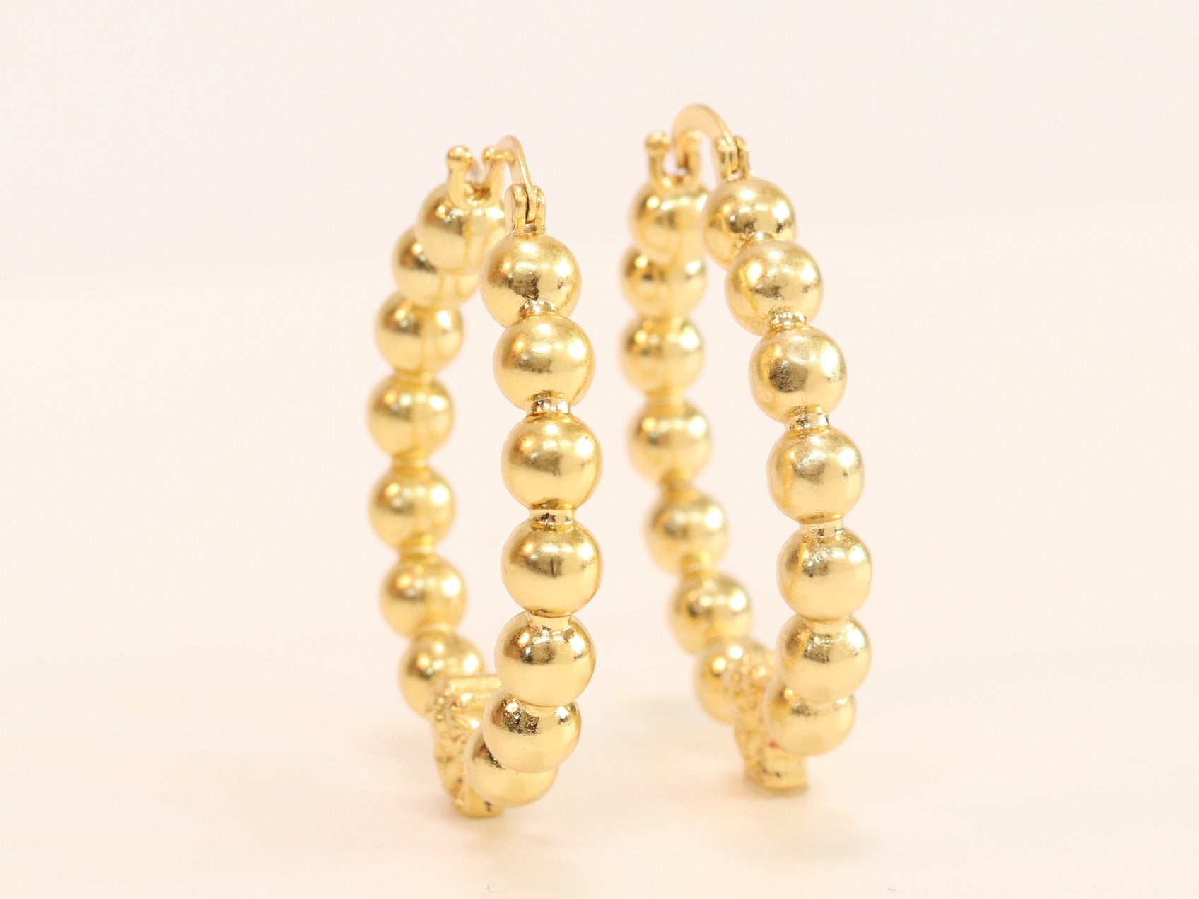 Medusa and gold ball Hoops