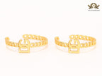 Alphabet D & G all gold link chain hoops 42 mm