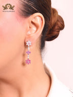 Dainty floral earrings
