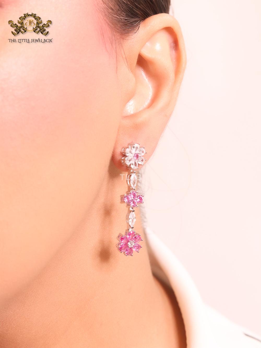 Dainty floral earrings