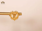 Heart shaped L&V Stud in White MOP & Gold