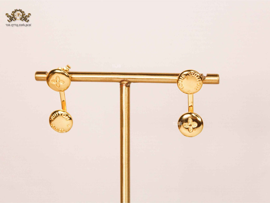 Alphabet L&V Golden Orbit Studs