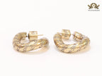 Alphabet B small twisted hoops