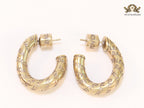 Alphabet B small twisted hoops