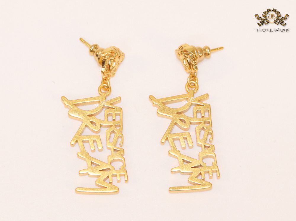 Medusa & alphabet Dream danglers plain