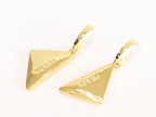 Gold triangle danglers