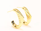Gold open designer hoops