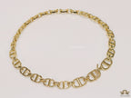 Gold plated alphabet choker necklace