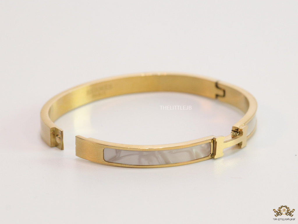 Gold plated MOP bracelet