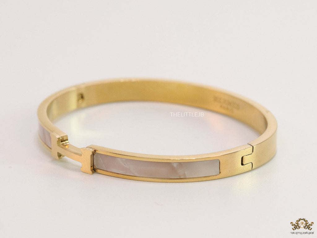 Gold plated MOP bracelet