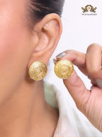 Round medusa embossed studs
