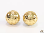 Dual plated ball shape studs with embossed alphabets