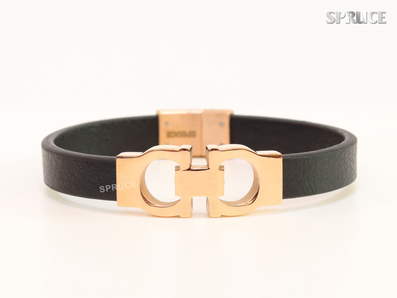 Alphabet Forge-worn Rose Gold Band