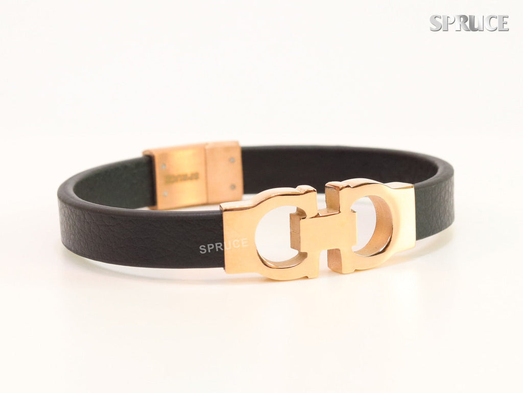 Alphabet Forge-worn Rose Gold Band